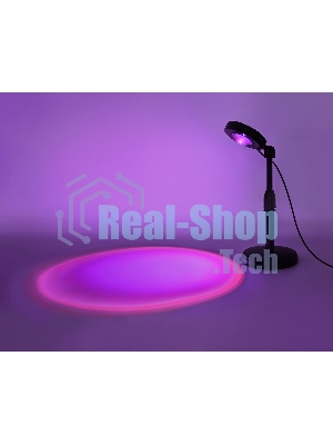 Атмосферная светодиодная настольная лампа Ambrella light DE8385 BK черный LED RGB 3W (ПДУ RGB)
