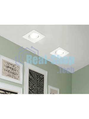 Встраиваемый поворотный точечный светильник Ambrella light TN102743 WH белый IP20 GU5.3 95*95*25