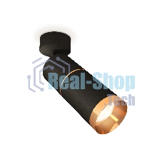 Светильник Ambrella Light XM6313012 SBK/PYG черный песок/золото желтое полированное MR16 GU5.3