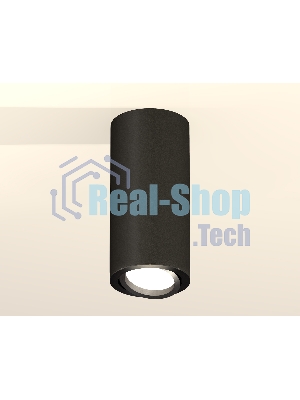 Светильник Ambrella Light XS7443002 SBK/PBK черный песок/черный полированный MR16 GU5.3 (C7443, N7002)