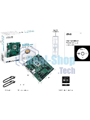 Материнская плата ASUS Pro H610M-C D4-CSM, LGA 1700, Intel H610, 2xDDR4, 4xSATA, 1xM.2, 1xPCI-E 4.0 x16, 1xPCI, 1xDP, 1xHDMI, 1xVGA, 1x 1Gb LAN, 2xUSB-A 2.0, 2xUSB-A 3.2 Gen 1, 3x3.5 мм, 7.1, Micro-ATX
