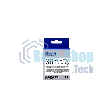 Картридж ленточный Epson LK-7WBVS (C53S657014) черный на белом (36 мм 8 м) для LabelWorks LW-900P LW-900