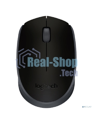 Мышь беспроводная Logitech M171 черный/серый, 1000 dpi, радиоканал, USB, кнопки - 3