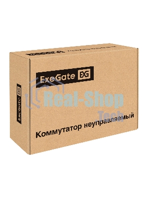 Коммутатор неуправляемый ExeGate EDES-1010D.8PoE-96W (10-портовый UTP 10/100 Base-Tx: 8 портов IEEE 802.3af (PoE), мощность PoE: 25W, суммарно 96W, 2 порта RJ45 uplink, настенный/настольный, металлический корпус)