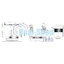 Разъем FPC Half Coverage Bottom Contact 0.5K-BX-28PWB 28 pin высота 2мм шаг 0,5мм