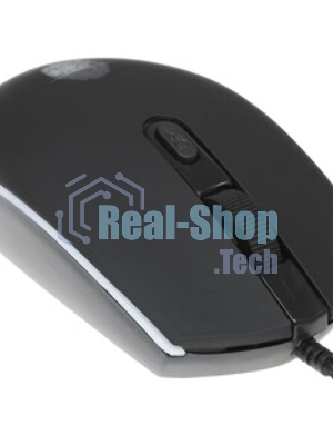 Мышь проводная Qumo Pretender M53 черный, 3200 dpi, USB, кнопки - 4