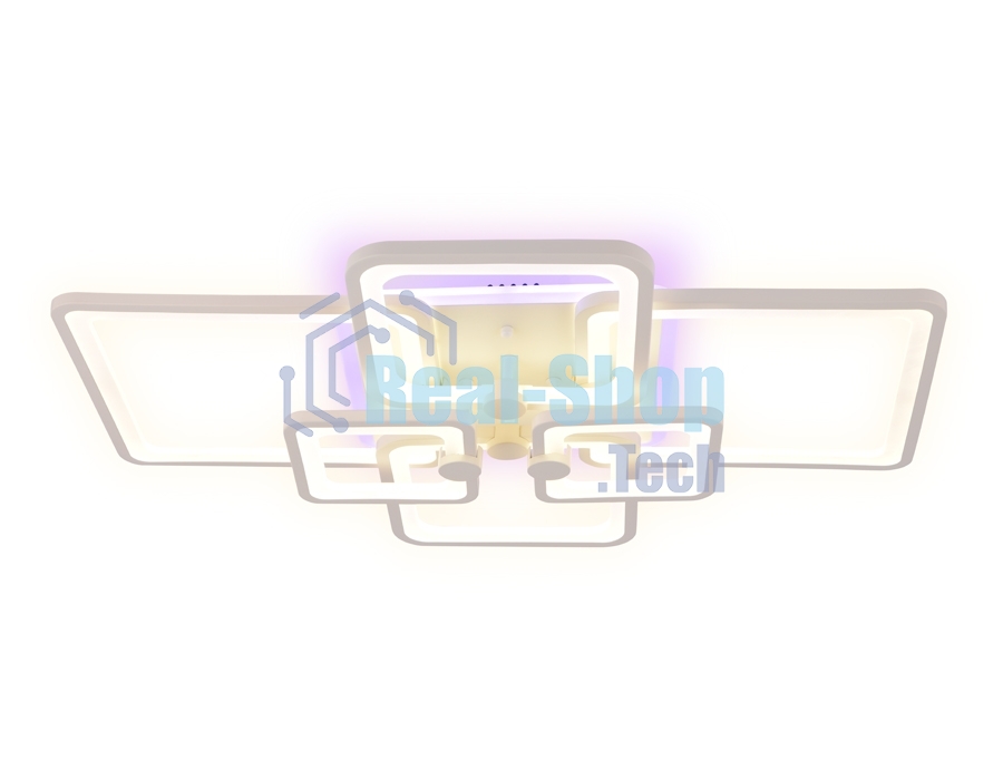 Потолочный светодиодный светильник FA5306/4+2 WH белый 176W 800*550*140 (ПДУ РАДИО 2.4G)