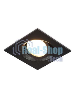 Встраиваемый поворотный точечный светильник Ambrella light TN102744 BK черный IP20 GU5.3 95*95*25