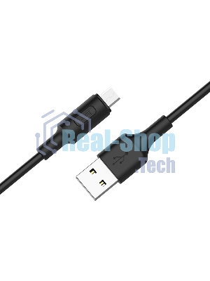 Кабель USB 2.0 hoco X25, AM/microBM, черный, 1м