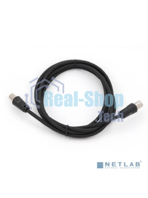 Кабель телевизионный Cablexpert Coaxial M/F, 1.8м