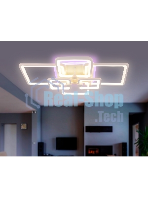 Потолочный светодиодный светильник FA5306/4+2 WH белый 176W 800*550*140 (ПДУ РАДИО 2.4G)