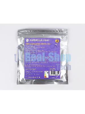 Светодиодная лента Ambrella light GS1202 2835 120Led/ 9.6W m/ 12V IP65 4500K/ 5000*8*2.27mm (2 конт.)