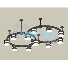 Светильник Ambrella light XR92221001/13 SBK/FR черный песок/белый матовый GX53 (A9222, A9227, C9238, C9232, N8445)