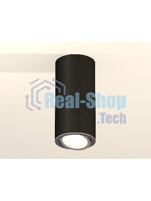 Светильник Ambrella Light XS7443003 SBK/PSL черный песок/серебро полированное MR16 GU5.3 (C7443, N7003)