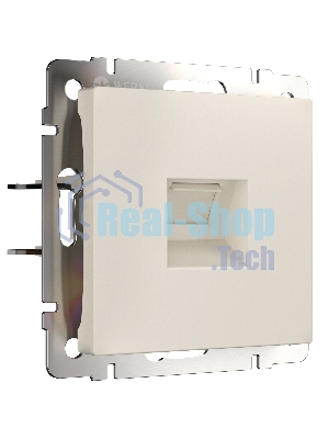 Розетка Ethernet RJ-45 (айвори матовый)
