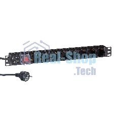 Блок розеток горизонтальный ExeGate ServerPro PDU-19H803 Al-8S-EU2-SW, 19