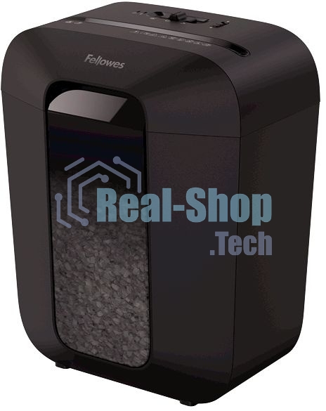 Шредер Fellowes PowerShred LX41 черный (секр.P-4)/перекрестный/8лист./17лтр./скрепки/скобы/пл.карты