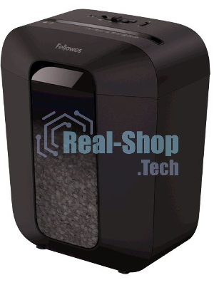 Шредер Fellowes PowerShred LX41 черный (секр.P-4)/перекрестный/8лист./17лтр./скрепки/скобы/пл.карты