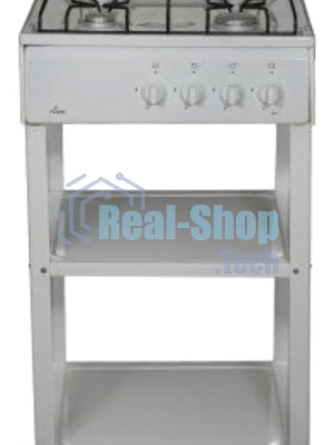 Плита газовая Flama AVG 1402 W белый,щиток, конфорок 4 шт, духовка 50 л, 50 см x 85 см x 58 см