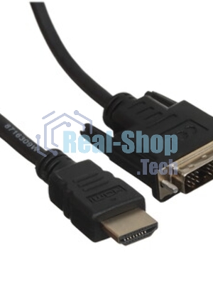 Адаптер (переходник) Gembird HDMI-DVI A-HDMI-DVI-1, 19M/19M, золотые разъемы, пакет