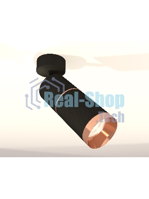 Светильник Ambrella Light XM6313013 SBK/PPG черный песок/золото розовое полированное MR16 GU5.3