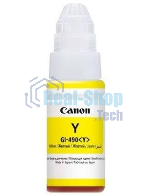 Чернила Canon GI-490Y 0666C001 желтый для Canon Pixma G1400/2400/3400 (70мл)