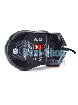 Мышь проводная Crown Gaming CMXG-711 черный, 4000 dpi, USB, кнопки - 8