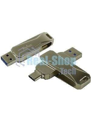 Флешка USB Netac U782C NT03U782C-128G-30PN dual USB 3.0+TypeC 128Gb, retail version