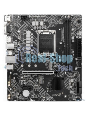 Материнская плата MSI PRO H610M-G DDR4, LGA 1700, Intel H610, 2xDDR4, 4xSATA, 1xM.2, 1xPCIe 4.0 x16, 1xPCIe 3.0 x1, 1xHDMI, 1xDP, 1xVGA, 1xRJ45 1Gb, 2xUSB-A 3.2 Gen 1, 4xUSB-A 2.0, 3x3.5мм, 7.1, mATX