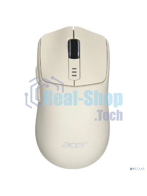 Мышь беспроводная Acer OMR312 бежевый, 3200 dpi, радиоканал, Bluetooth, USB, кнопки - 5
