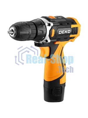 Дрель-шуруповерт Deko DKCD12V, 12 В, 1,5 Ач, 32 Нм, щеточный