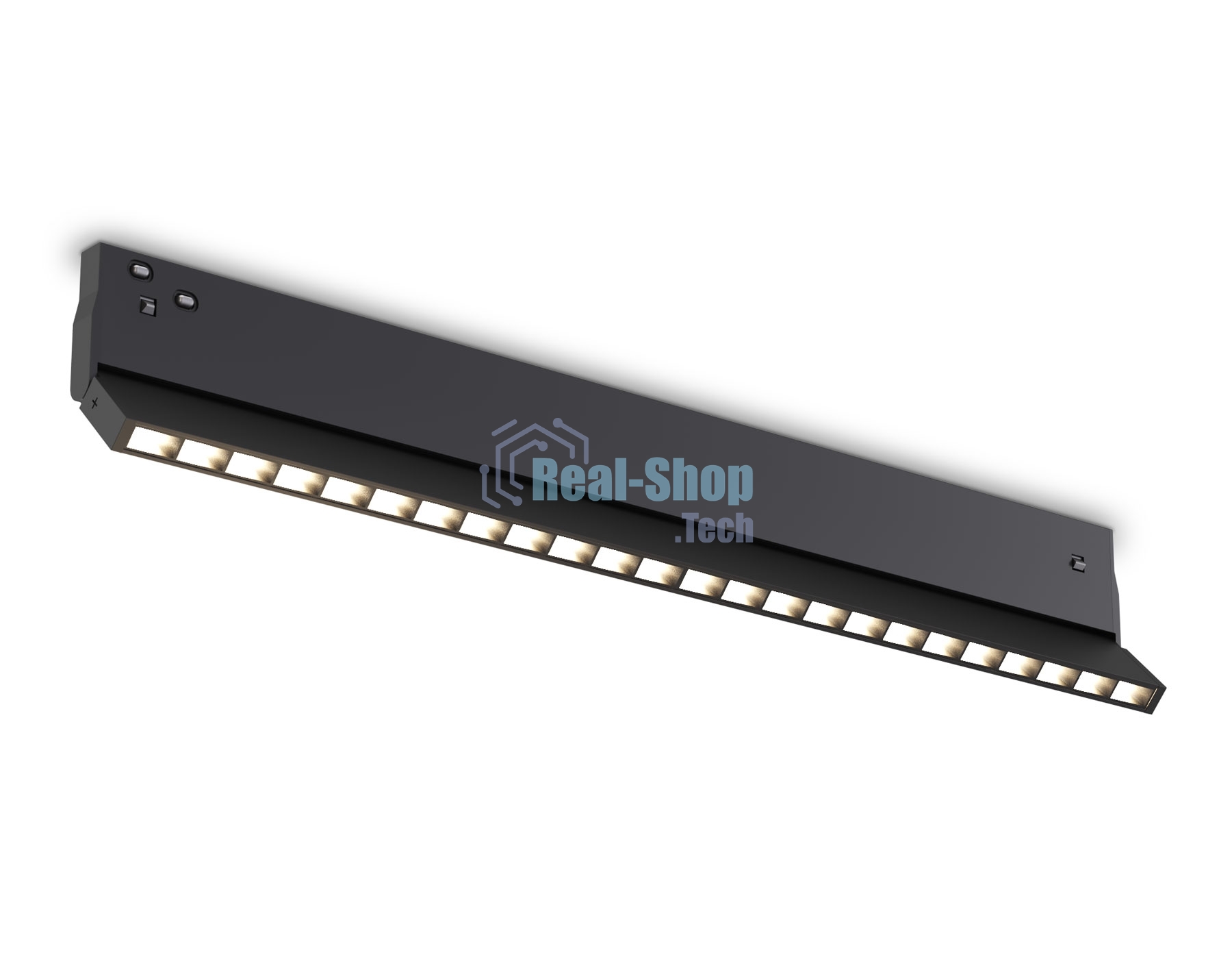 Трековый светильник GL2365 BK черный IP20 20W 3CCT 3000-6400K 48V 400*10*73