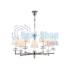 Люстра Ambrella light LH71003/7 BN/WH никель/белый E14*7 max 40W D820*1130