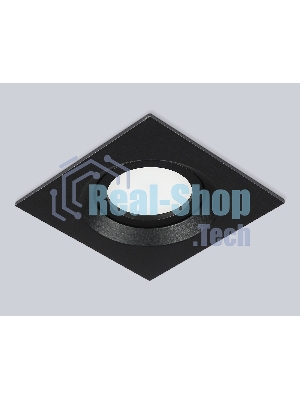 Встраиваемый поворотный точечный светильник Ambrella light TN102744 BK черный IP20 GU5.3 95*95*25