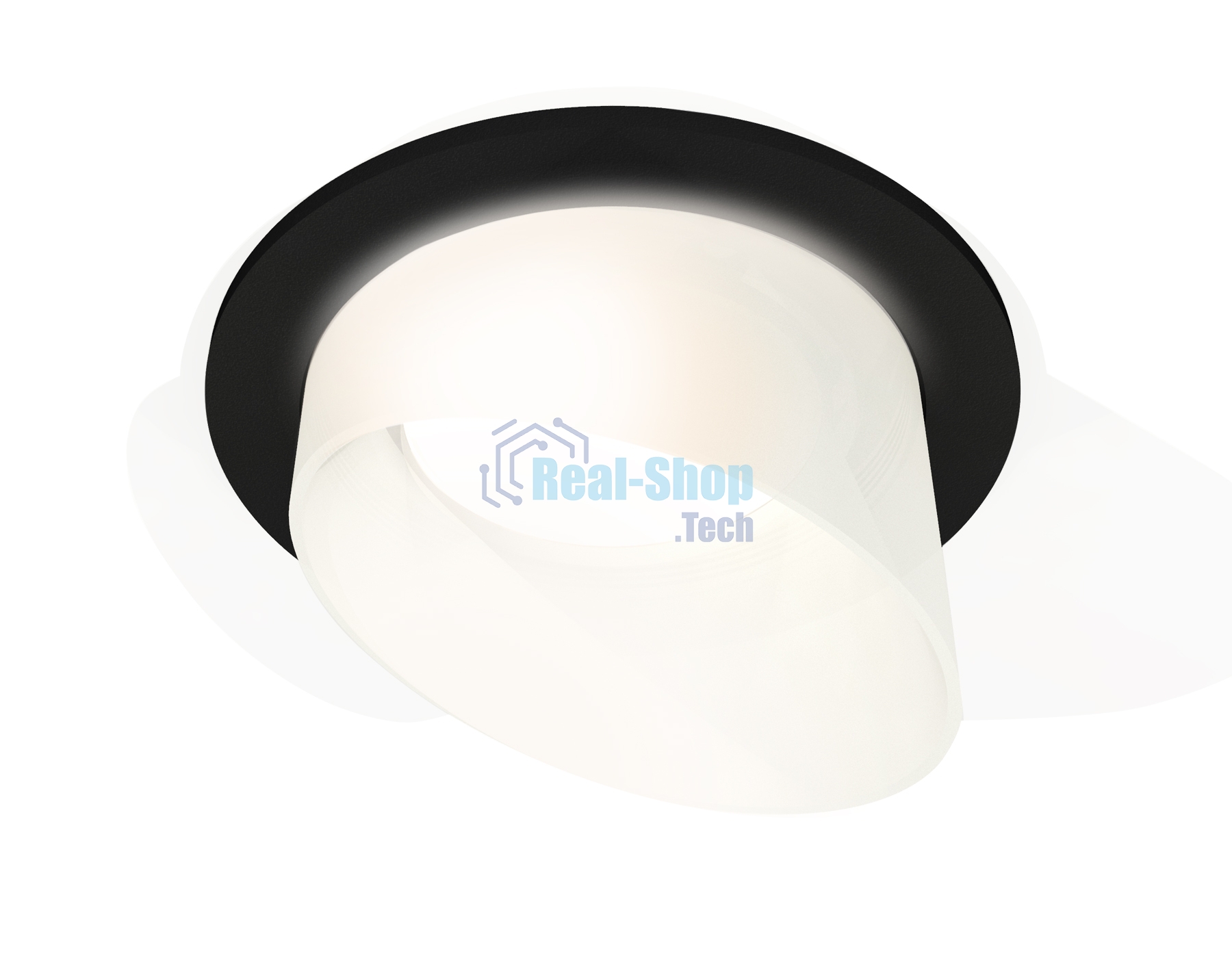 Комплект встраиваемого светильника Ambrella light XC7622046 SBK/FR черный песок/белый матовый MR16 GU5.3 (C7622, N7175)