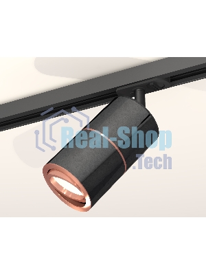 Светильник Ambrella light XT7403001 DCH/PPG/SBK черный хром/золото розовое полированное/черный песок MR16 GU5.3