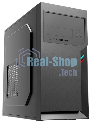 Компьютерный корпус Foxline FL-702, mATX, 1x5.25EXT, 1x3.5EXT, 2x3.5INT, 2xUSB 3.0, HDA, w/o FAN, w/450W ATX PSU, w/1.2m EU pwr cord