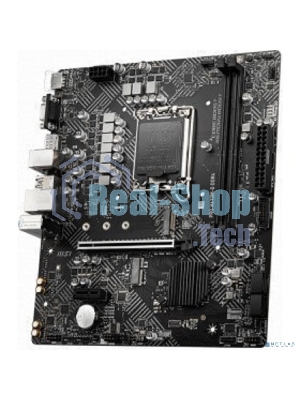 Материнская плата MSI PRO H610M-G DDR4, LGA 1700, Intel H610, 2xDDR4, 4xSATA, 1xM.2, 1xPCIe 4.0 x16, 1xPCIe 3.0 x1, 1xHDMI, 1xDP, 1xVGA, 1xRJ45 1Gb, 2xUSB-A 3.2 Gen 1, 4xUSB-A 2.0, 3x3.5мм, 7.1, mATX