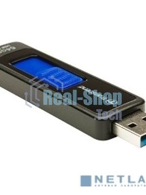 Флешка USB Transcend JetFlash 760 (TS64GJF760), 64Gb, USB 3.0, R/W 130/40, черный/синий