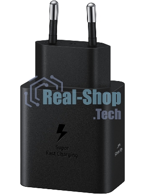 Сетевое зарядное устройство Samsung 45W (USB Type-C порт, кабель USB Type-C в комплекте), черное