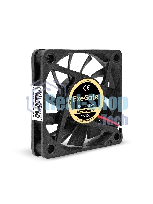 Вентилятор 12В DC ExeGate ExtraPower EP06010S2P (60x60x10 мм, Sleeve bearing (подшипник скольжения), 2pin, 3000RPM, 24dBA)