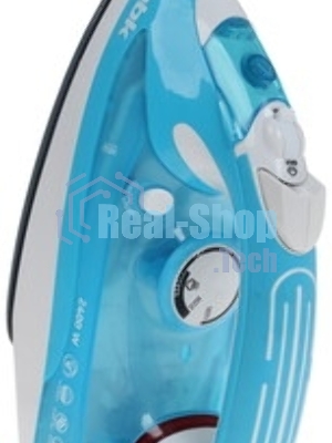 Утюг BBK ISE-2400 бирюзовый/белый, 2400 Вт, 35 г/мин, 140 г/мин, 280 мл