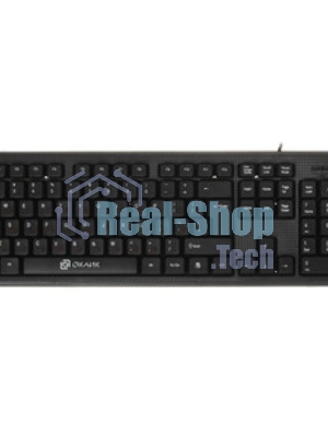 Комплект клавиатура+мышь Oklick 620M проводной, USB, 1200 DPI, чёрный