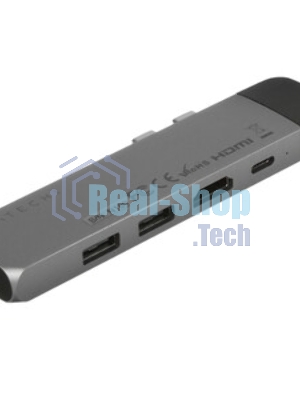 USB-концентратор Satechi ST-TCPHES, USB Type-C, USB 3.0/RJ-45/USB Type-C/HDMI/microSD, USB