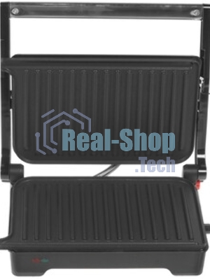 Гриль-пресс электрический Endever Grillmaster 119, черный/металлик