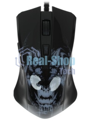 Мышь проводная Qumo Rampage M49 черный, 3200 dpi, USB, кнопки - 6