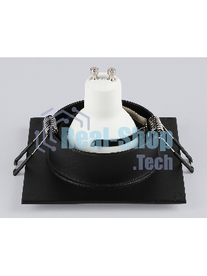 Встраиваемый поворотный точечный светильник Ambrella light TN102744 BK черный IP20 GU5.3 95*95*25