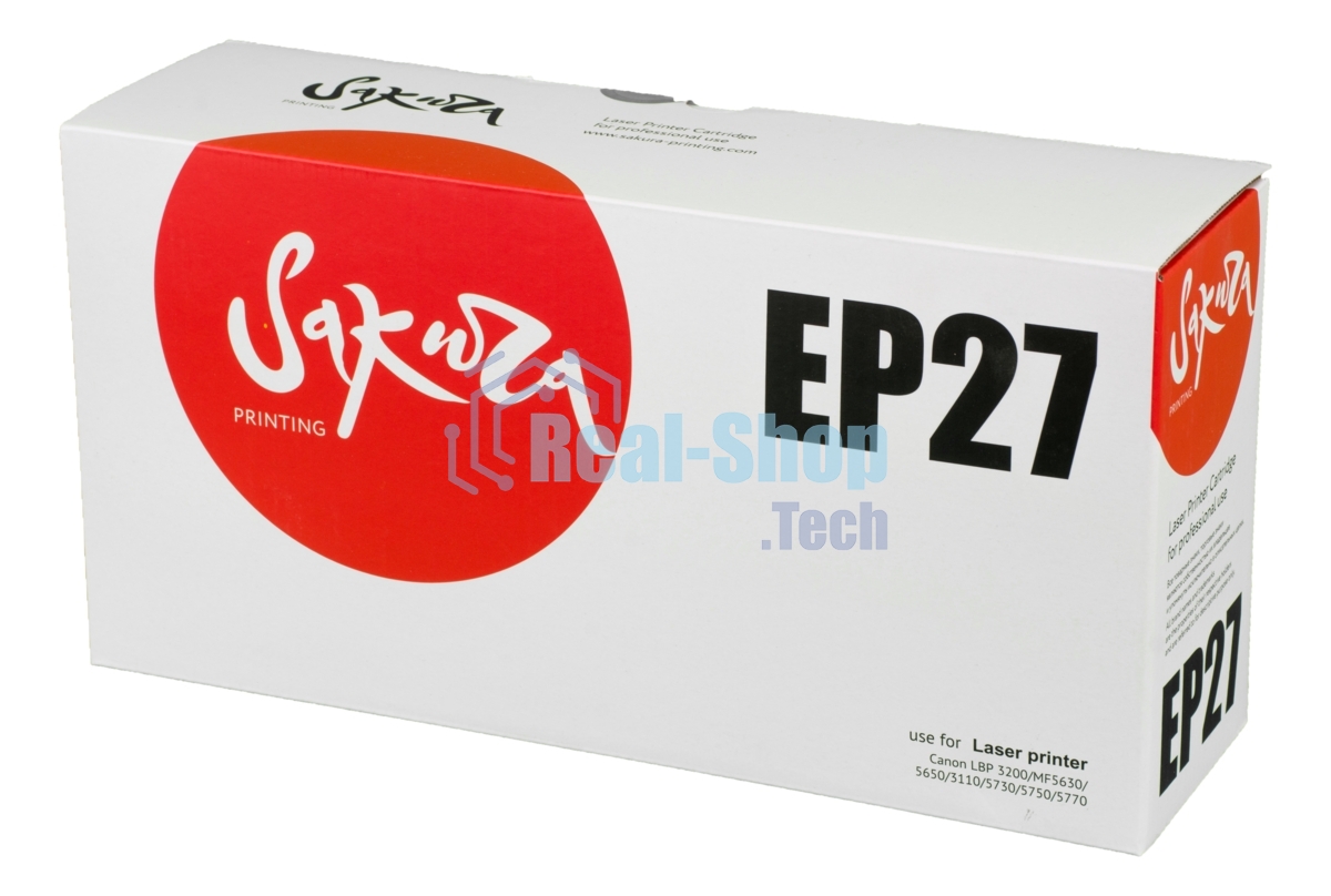 Картридж Sakura EP27 для Canon LBP 3200/MF5630/5650/3110/5730/5750/5770, черный, 2500 к.