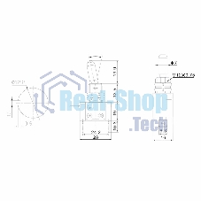 Тумблер Rexant 12V 25А (3c) ON-OFF однополюсный с красной LED подсветкой