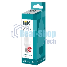 Лампа светодиодная IEK LLE-C35-7-230-40-E27 ECO C35 свеча 7Вт 230В 4000К E27